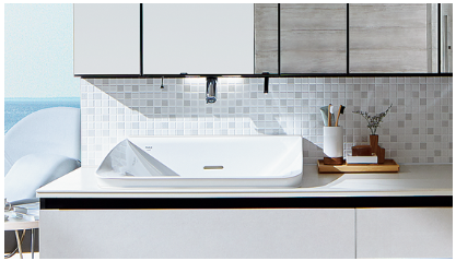 古い洗面化粧台を新しくして気分も一新。洗面化粧室リフォームのお問い合わせはお気軽にSHOEI西荻店までお問い合わせください。