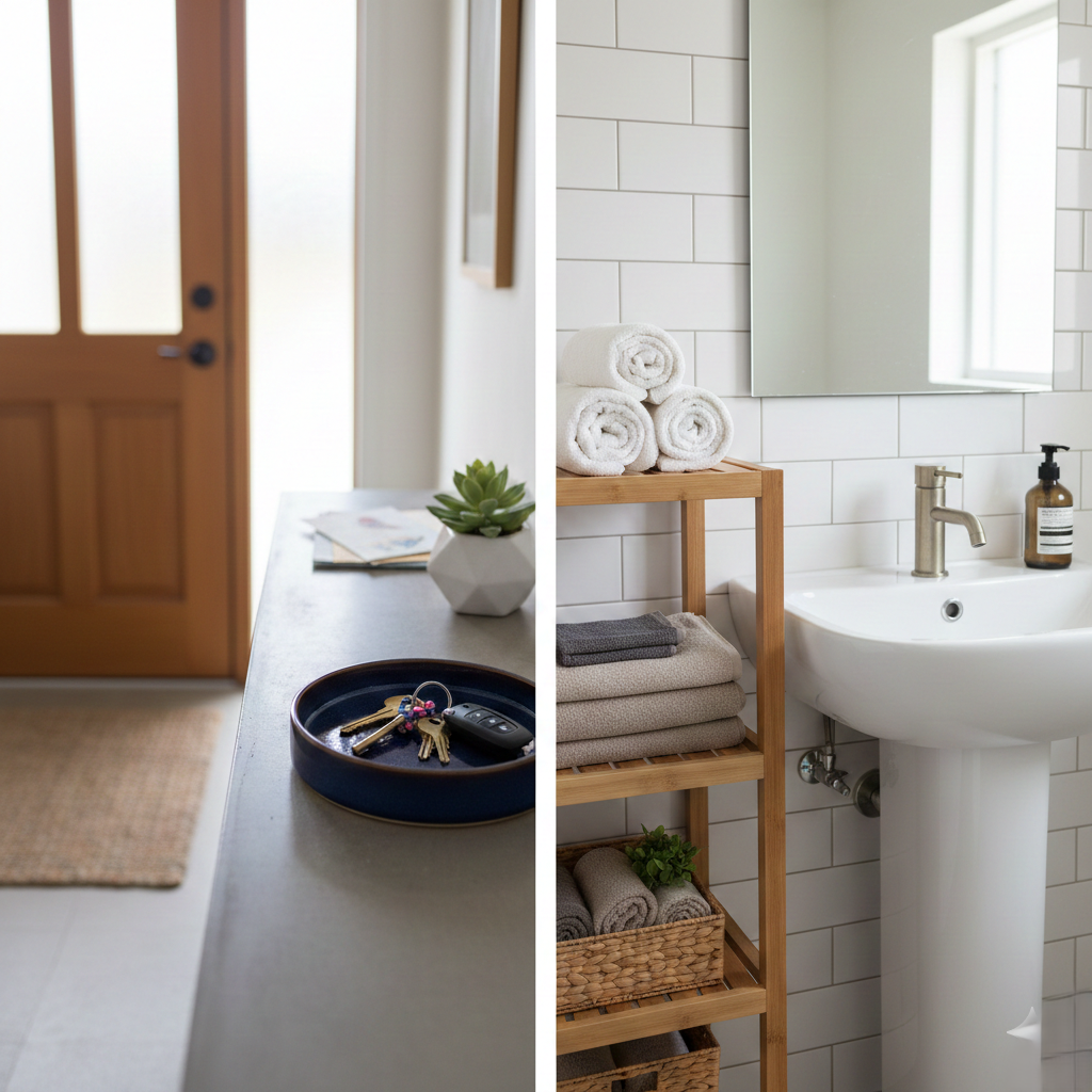 動線に合わせた収納配置の例｜使う場所の近くにある収納で片付く住まい