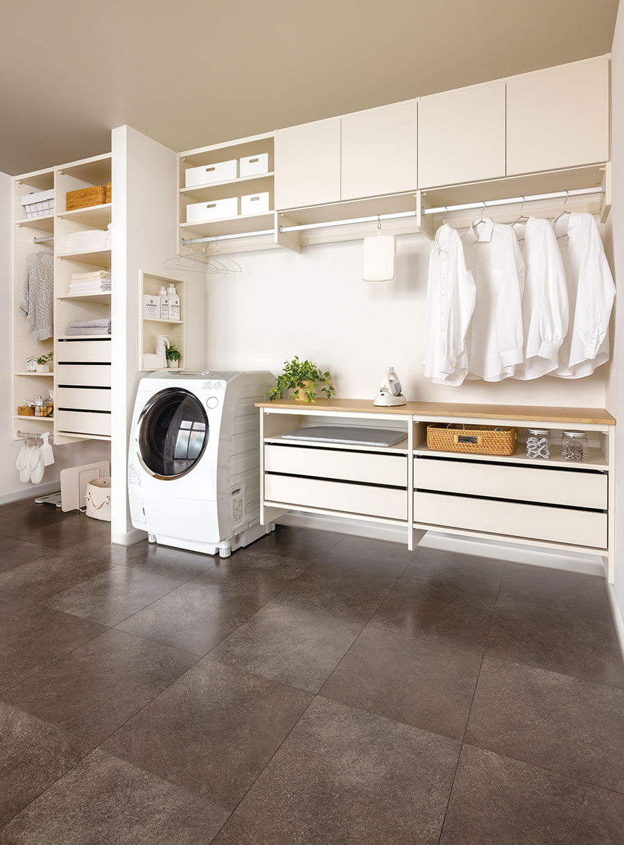 家事がラクになる洗濯動線リノベーション｜ランドリーと収納を近くにした暮らし
