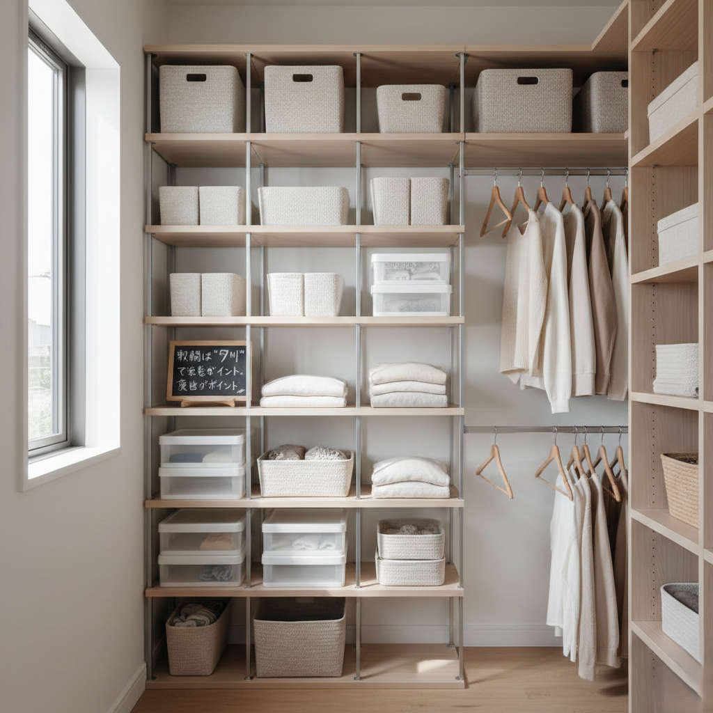 リビングの可動棚|本や雑貨を飾りながら収納したおしゃれな空間